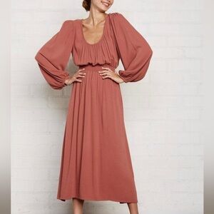 RACHEL PALLY | ROSEWOOD | EDITH MIDI DRESS | MEDIUM